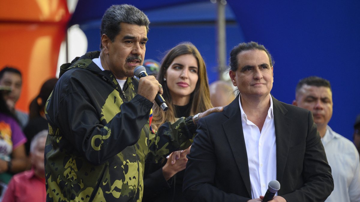Nicolás Maduro and Alex Saab/ Gabriela Oraa.