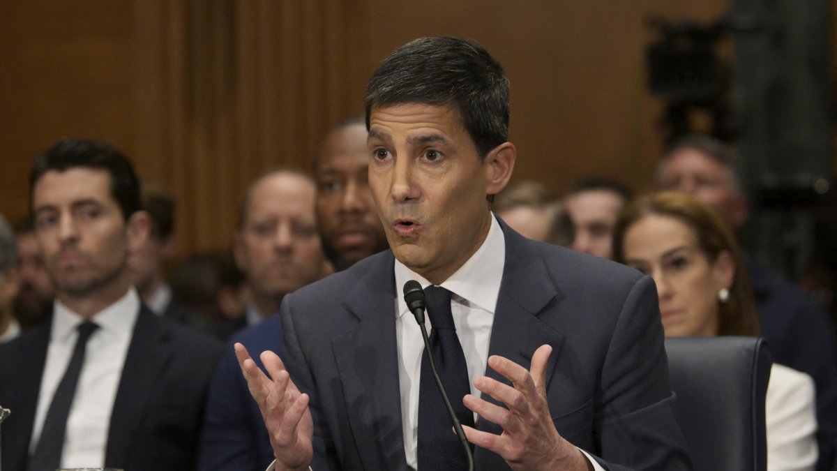 Kevin Warsh during a Senate hearing
