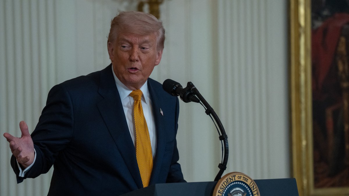 Donald Trump at the White House/ Andrew Leyden.