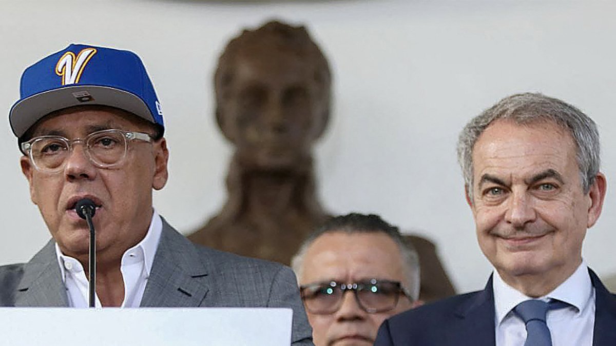 Zapatero and Jorge Rodríguez