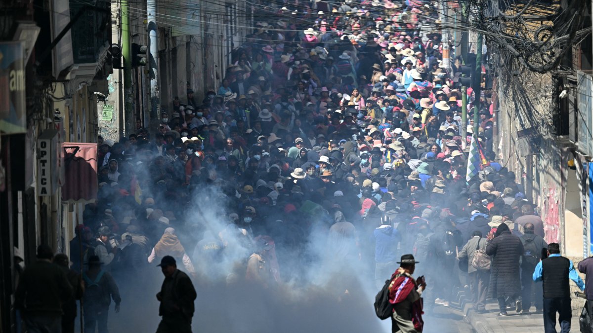 Protests in La Paz, Bolivia