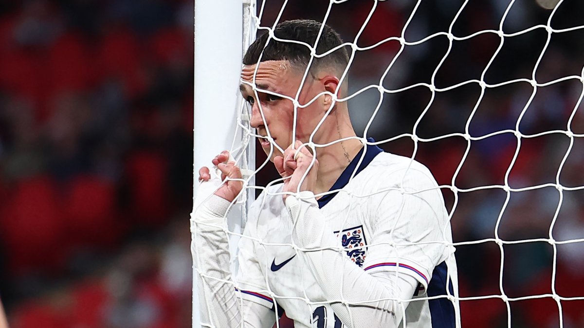 Phil Foden, durante un juego del combinado nacional de Inglaterra en 2024