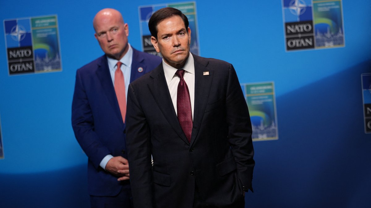 Secretary of State Marco Rubio in Sweden.