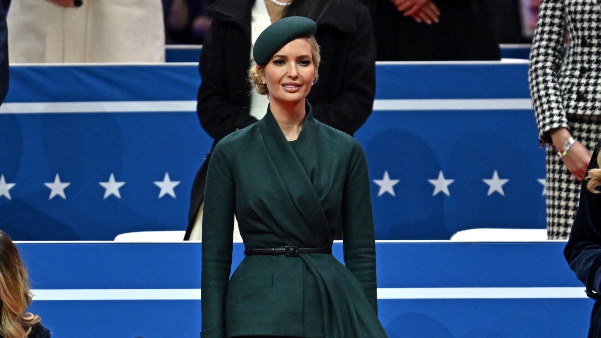 Ivanka Trump in a file image during the inaugural parade at the Capital One Arena