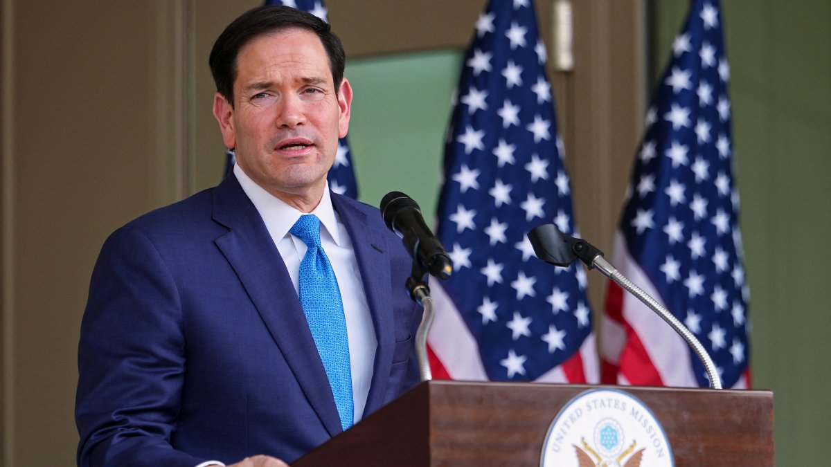 Marco Rubio at the U.S. embassy in India. May 2026.