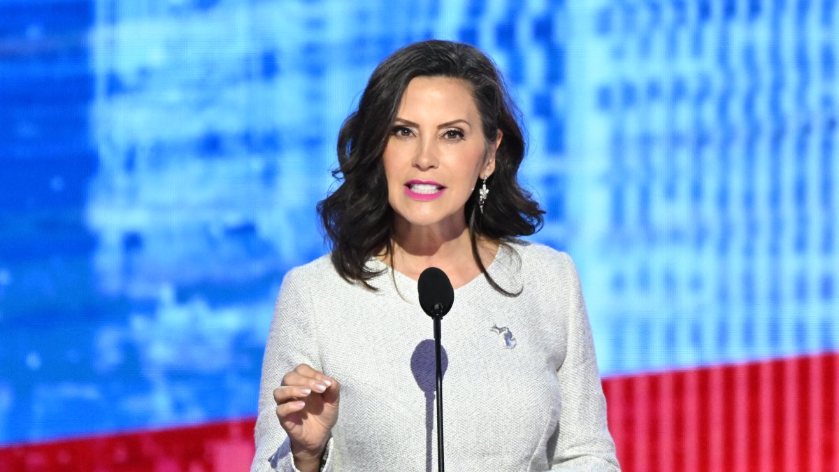 Gretchen Whitmer en la DNC de 2024/ Mandel Ngan