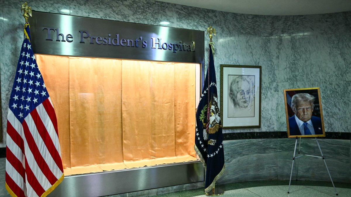 Hall del Walter Reed National Military Medical Center. Imagen de archivo