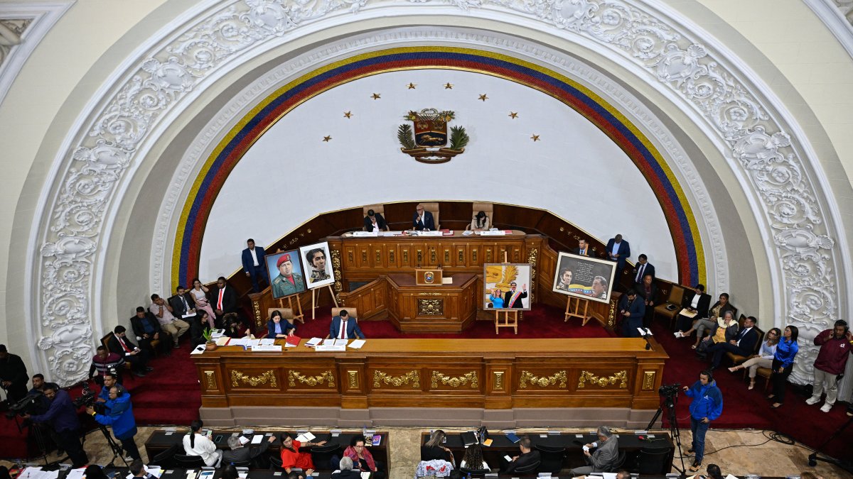 The chamber of the Venezuelan National Assembly.