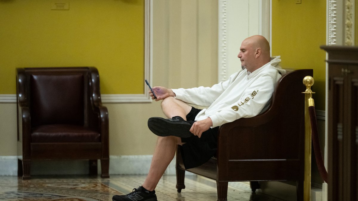Senator John Fetterman on Capitol Hill.
