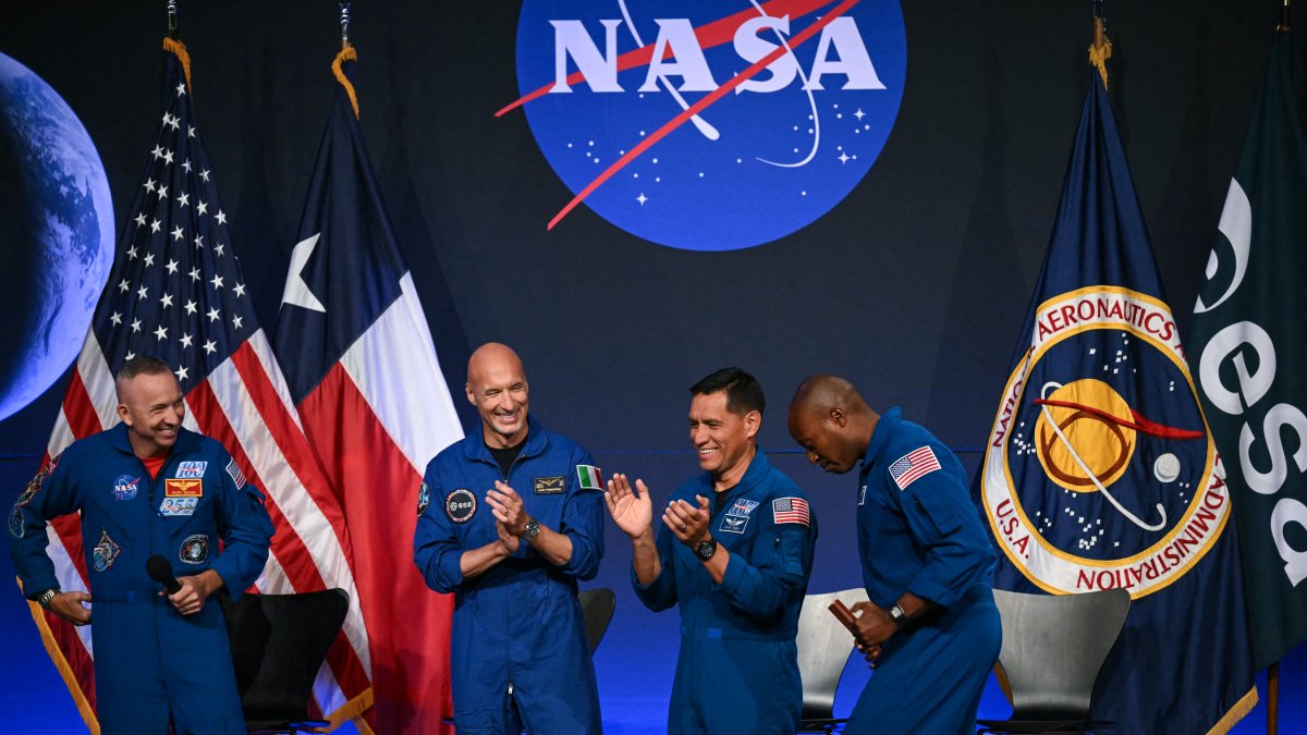 The four astronauts who will be part of the Artemis III mission. June 2026