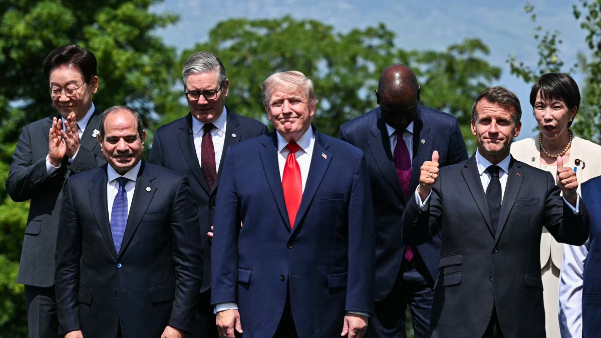 El presidente Trump en el G7