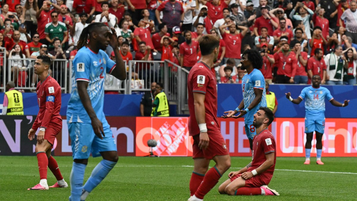 Cristiano Ronaldo and Bruno Fernandes regret the draw against DR Congo