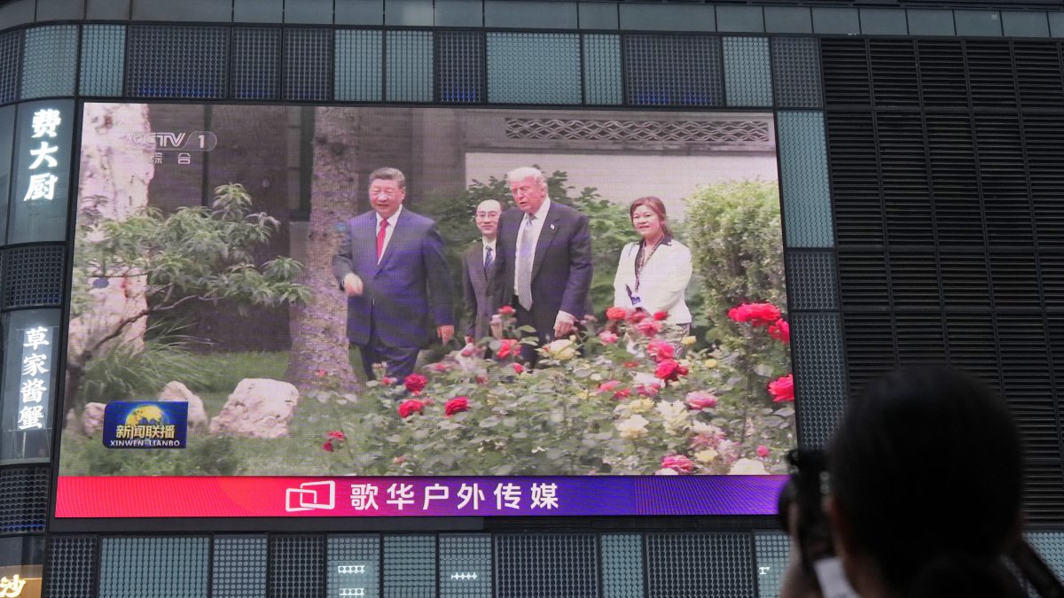 Image of Trump and the Chinese president