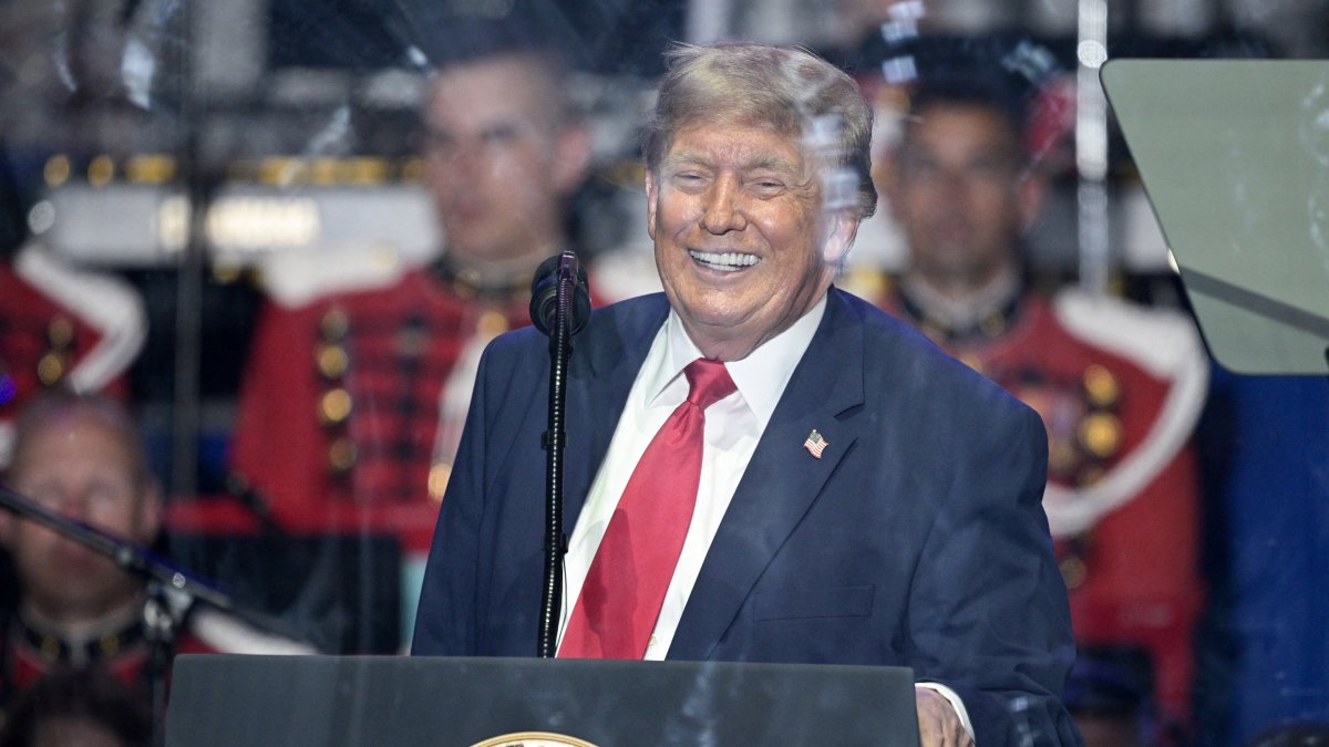 Donald Trump en el National Mall/ Oliver Contreras