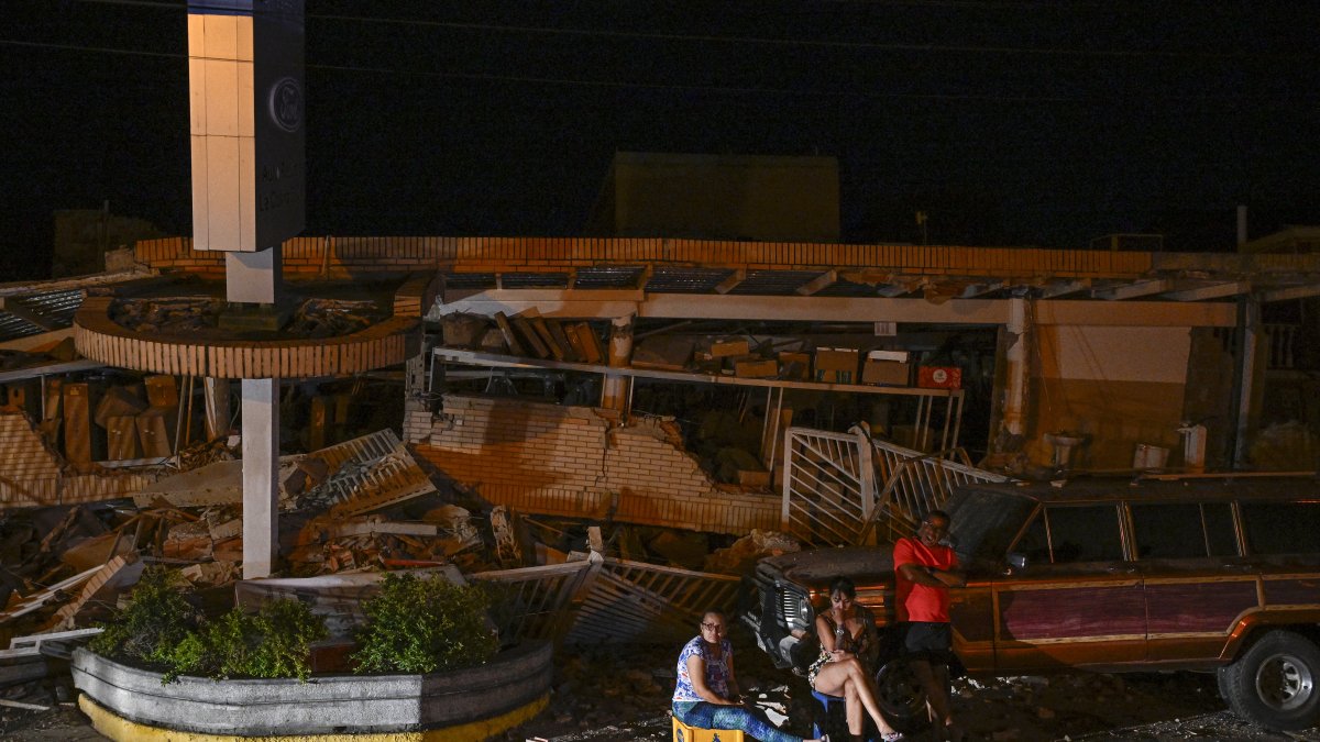 Image of the earthquake in Venezuela
