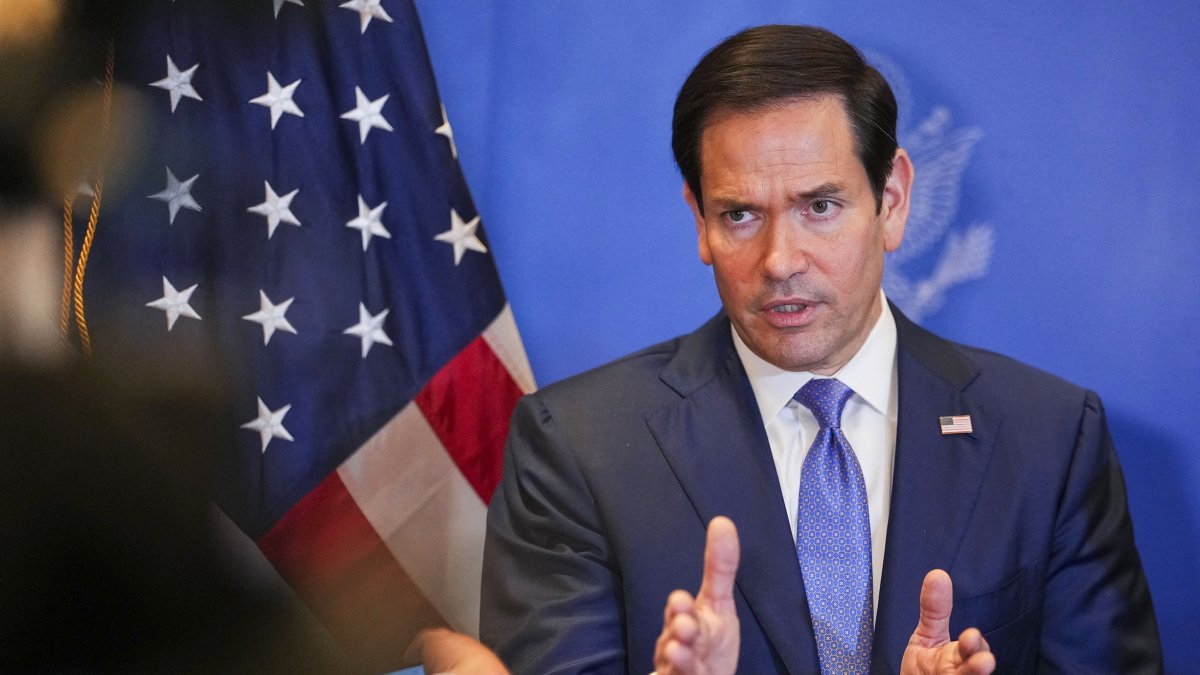Marco Rubio during a trip to the Middle East/ Eric Lee