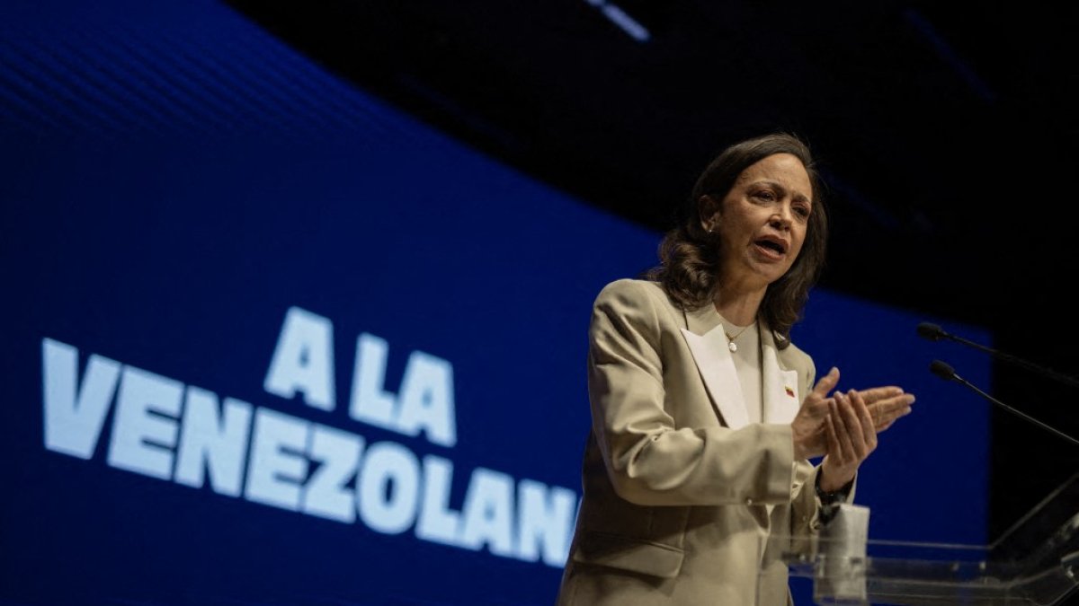 Venezuelan opposition leader María Corina Machado in a file photo