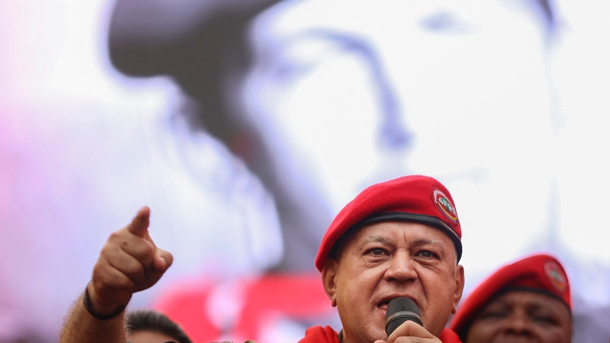 Diosdado Cabello, accused of narco-terrorism in the U.S., in a file photo