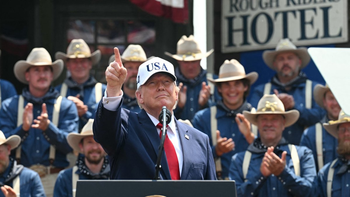 Donald Trump en Medora, Dakota del Norte/ Saul Loeb