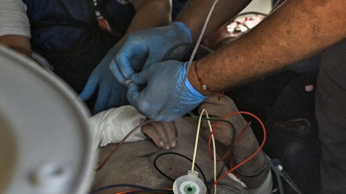 Image of the man rescued in Venezuela