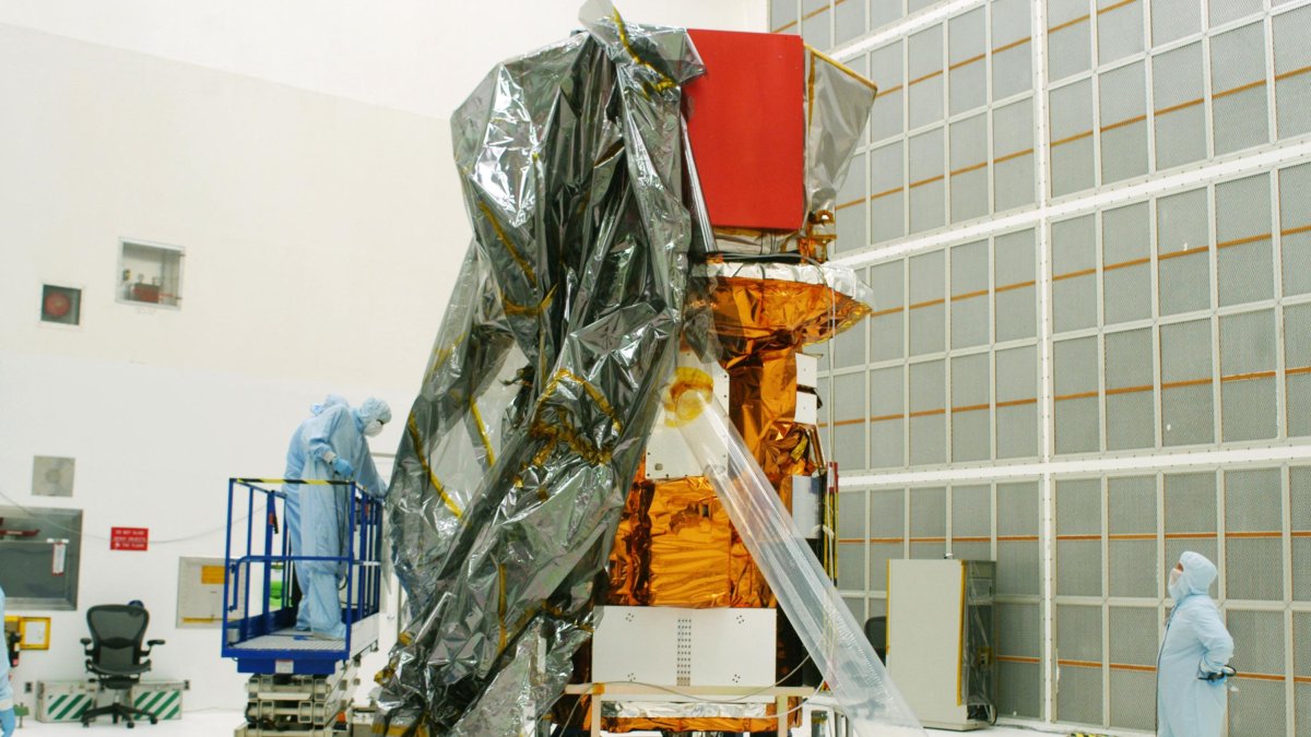 Pre-launch image of the Neil Gehrels Swift Observatory in 2004. File photo