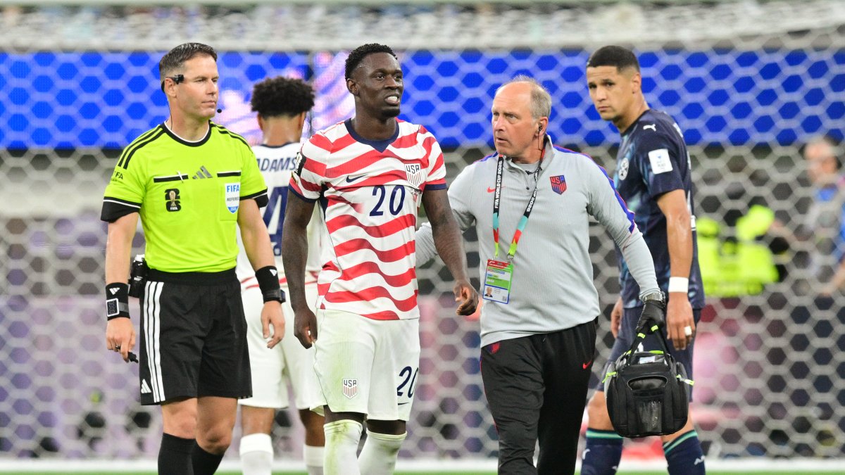 Balogun during a World Cup match