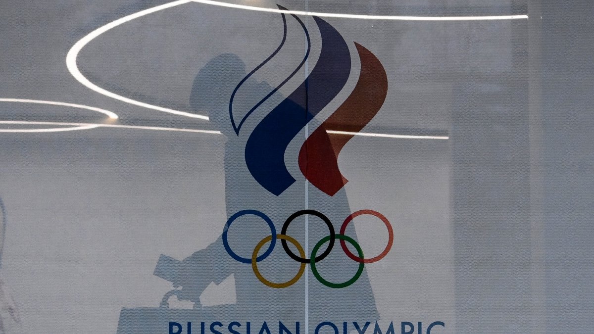Logo del Comité Olímpico Ruso. Imagen de archivo