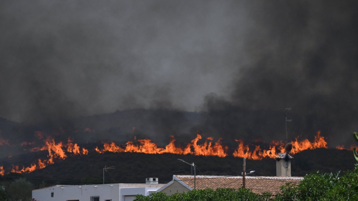 Images of the fire in Almería