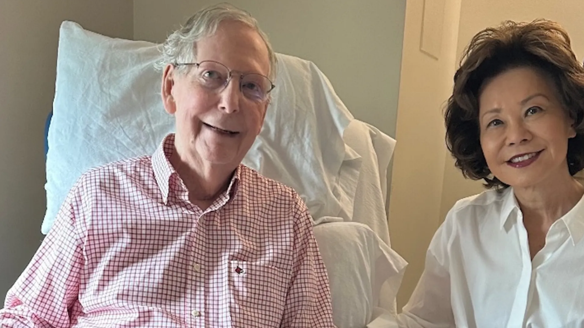 Senator Mitch McConnell with his wife, Elaine Chao.