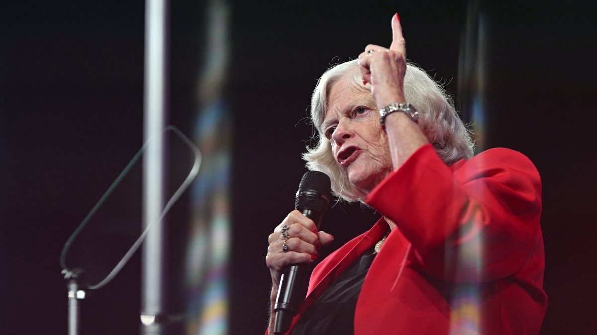 Ann Widdecombe pronuncia un discurso