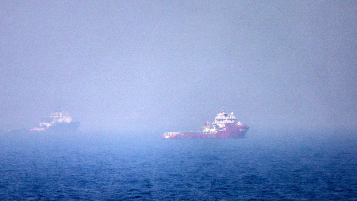 Ships sailing near the Strait of Hormuz on July 13, 2026.