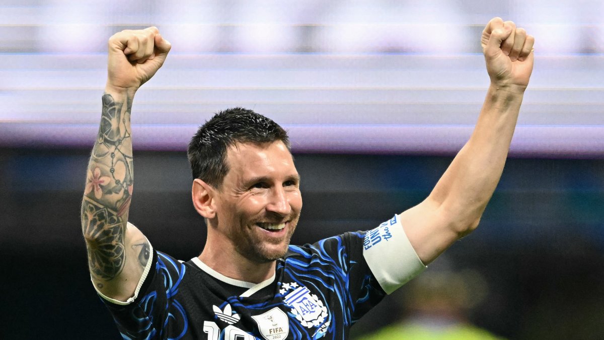 Lionel Messi celebra el pase de Argentina para la final del Mundial 2026