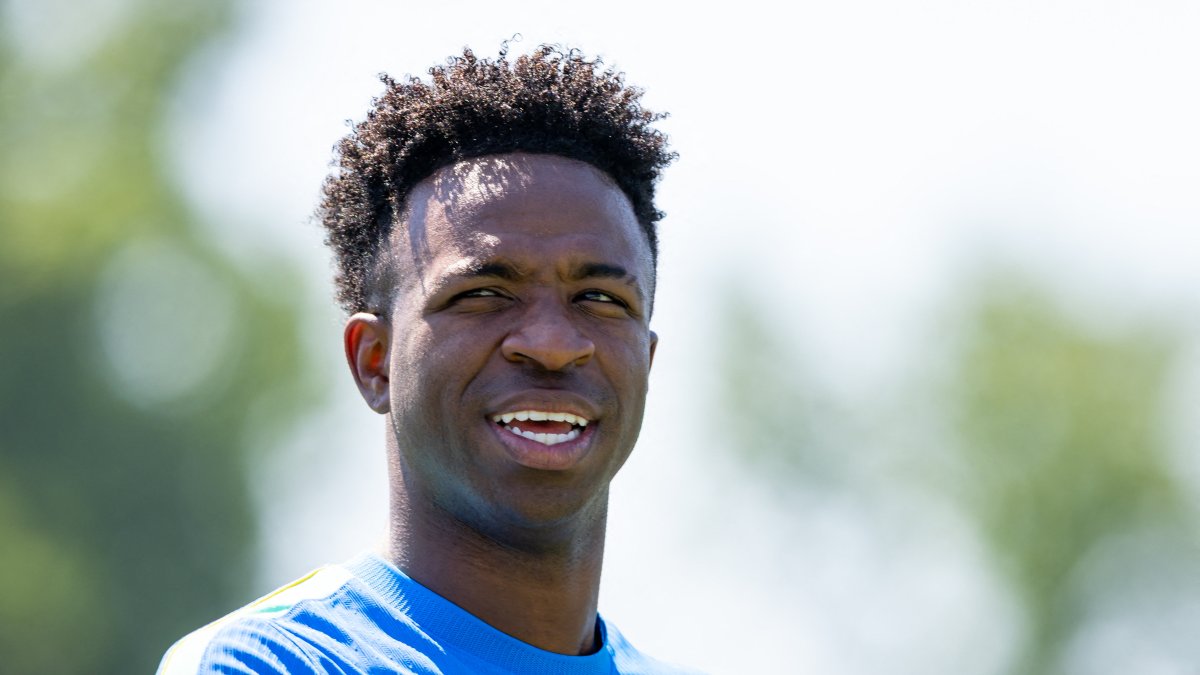 Brazilian soccer player Vinícius Junior during the 2026 World Cup