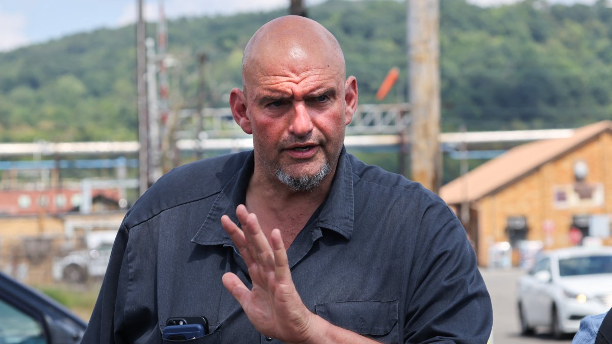 John Fetterman in Clairton, Pennsylvania/ Rebecca Droke
