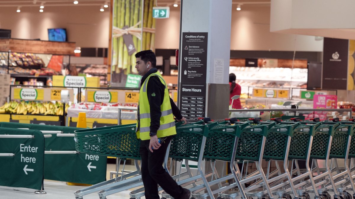 Supermarket worker (Image)