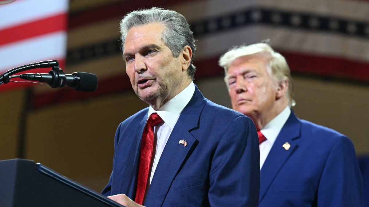 Rick Jackson with Donald Trump in Georgia/ Saul Loeb