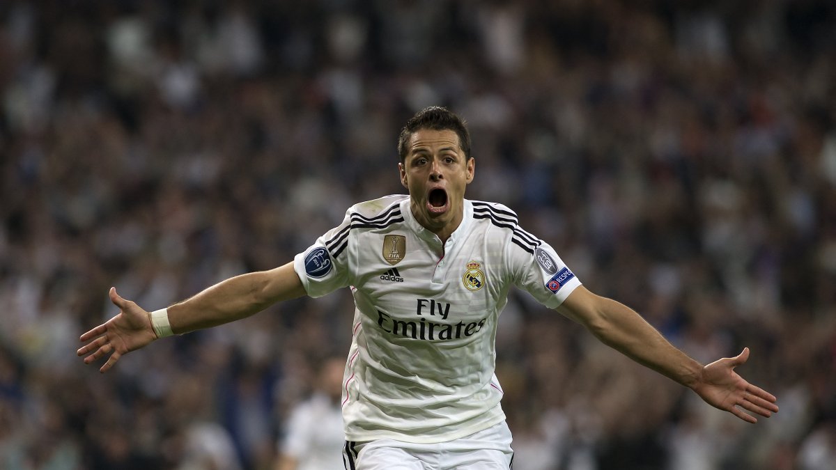 Javier Chicharito Hernández during his time at Real Madrid. April 2015.