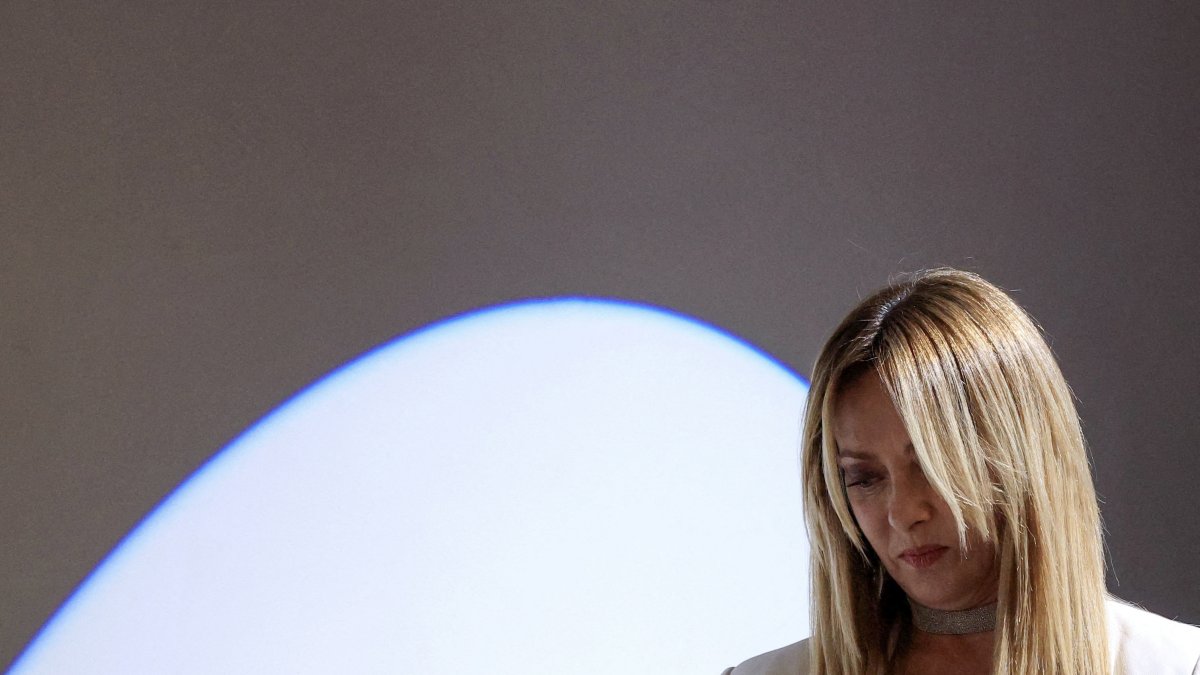 La primera ministra italiana, Giorgia Meloni.