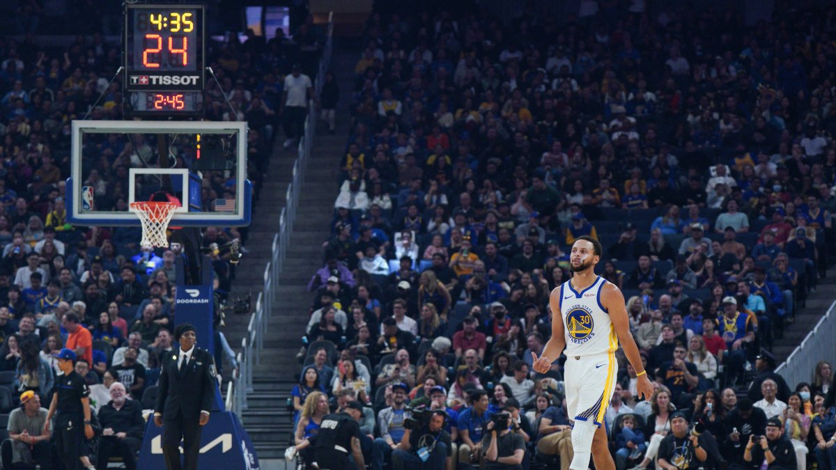 Stephen Curry (Golden State Warriors) during a game. File photo