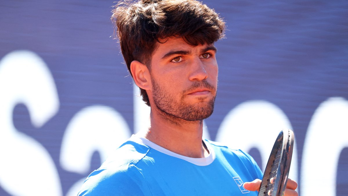 Carlos Alcaraz during the 2026 Barcelona Open