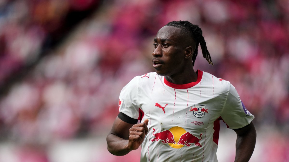El futbolista del Real Madrid Yan Diomandé, en su etapa en el RB Leipzig