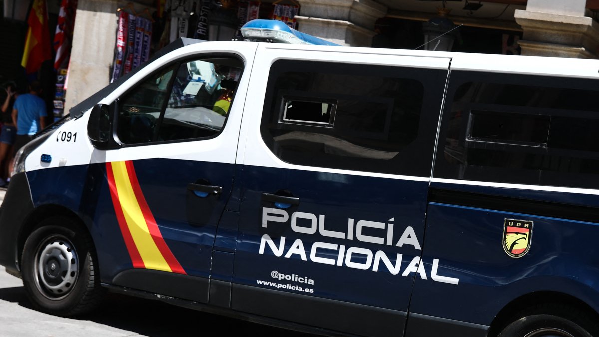 A van belonging to Spain's National Police in a file photo