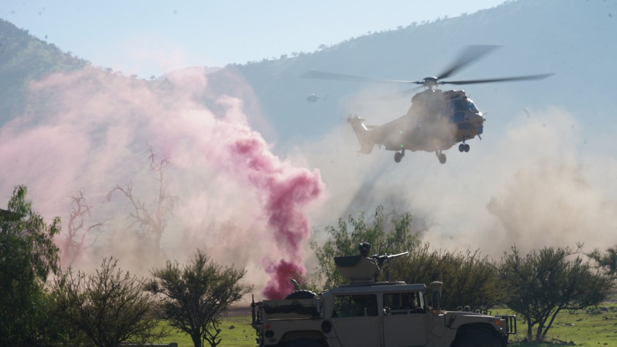 Joint demonstration by U.S., Chilean and Colombian forces in Chile