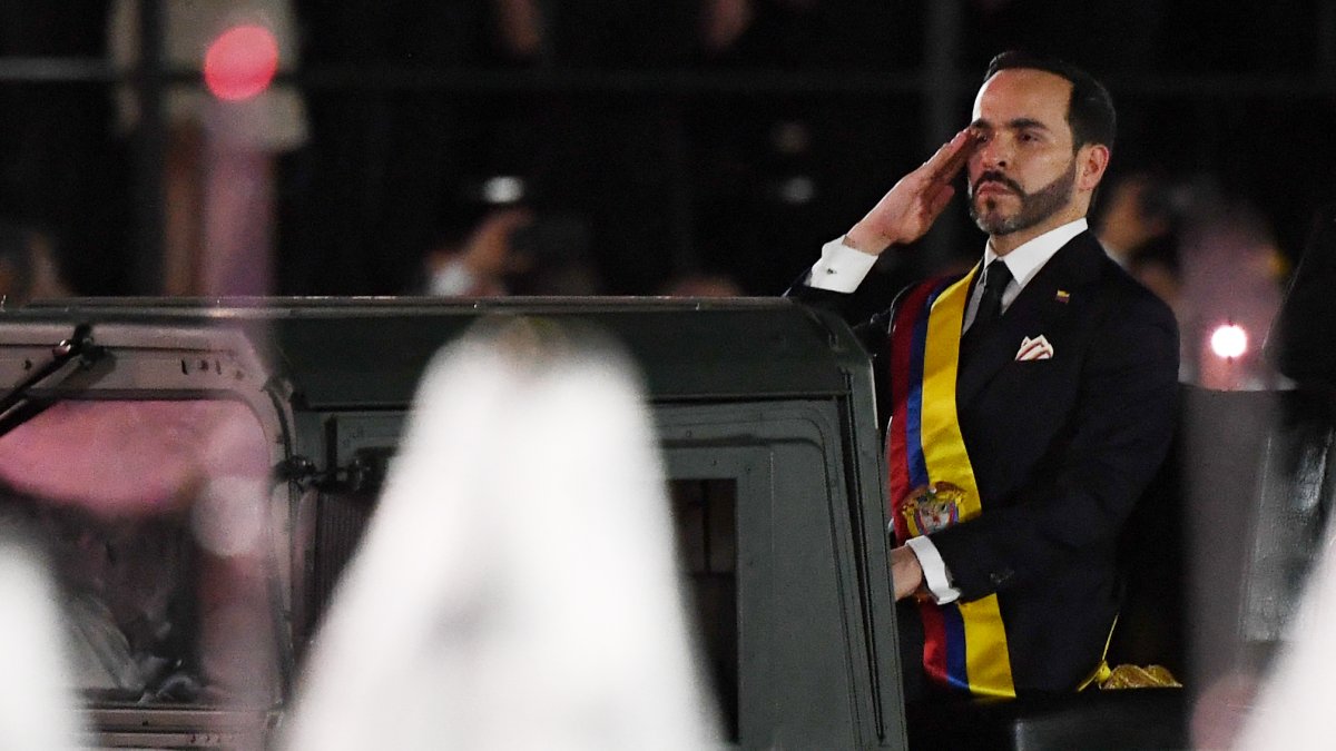 Abelardo De la Espriella during the inauguration ceremony on Friday, Aug. 7.