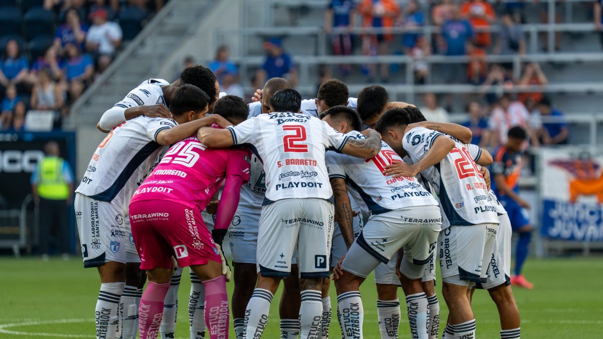 Pachuca players before a match
