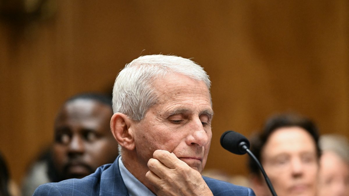 Anthony Fauci testifying before a Senate committee on July 29, 2026.