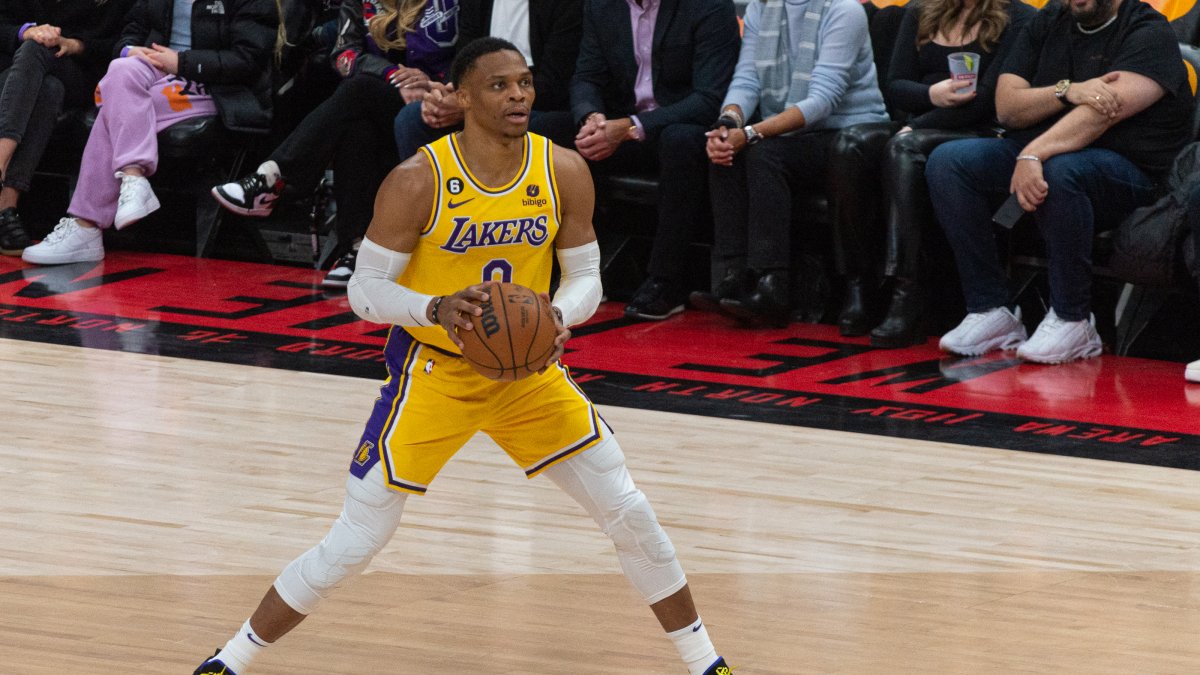 Russell Westbrook #0 of the LA Lakers (File photo)