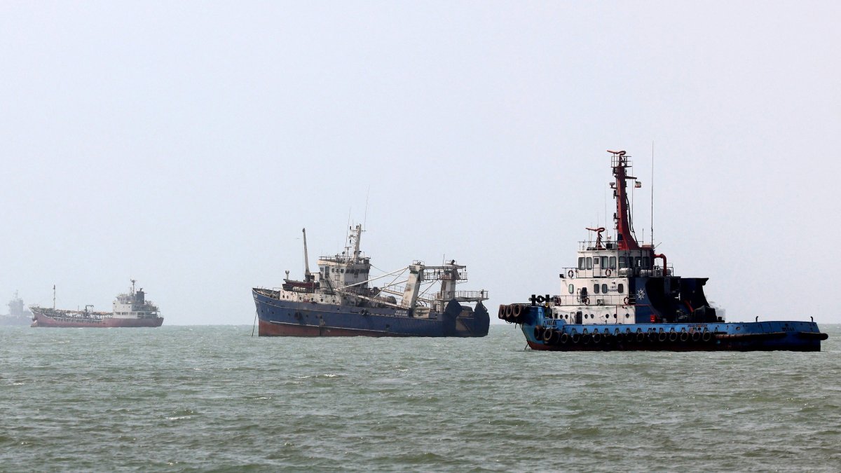 Ships passing through the Strait of Hormuz / Atta Kenare