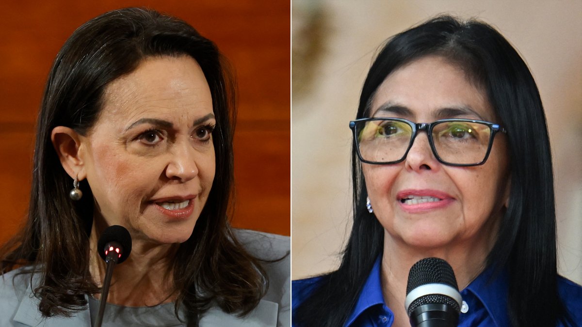 María Corina Machado y Delcy Rodríguez.