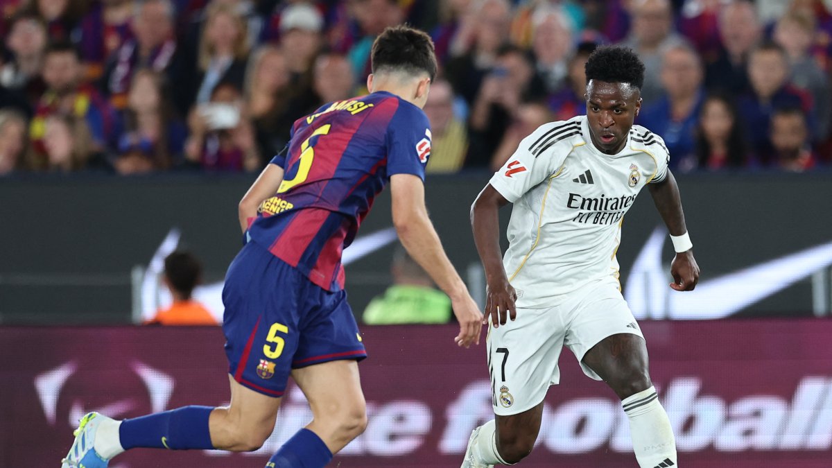 Vinícius Jr., en un partido del Real Madrid contra el FC Barcelona en 2026